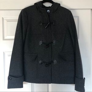 J Crew Wool Pea Coat, Size 8